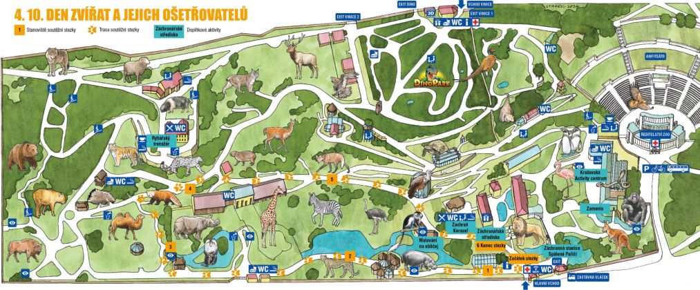 mapa den zvířat